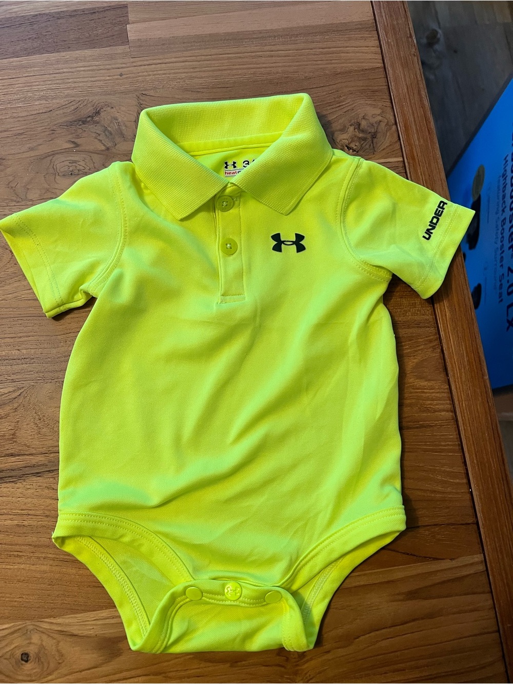 Under Armour Neon Yellow Baby Polo Bodysuit